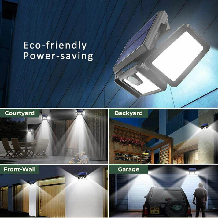 תאורת לד סולארית עם חיישן תנועה